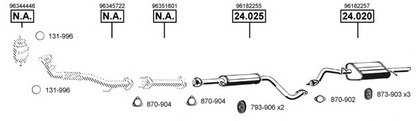ASMET DE240480 Exhaust System